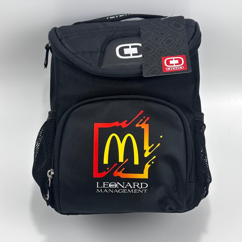 OGIO Cooler Bag Unisex OS Black McDonalds Leonard Management Insulated ZipPocket